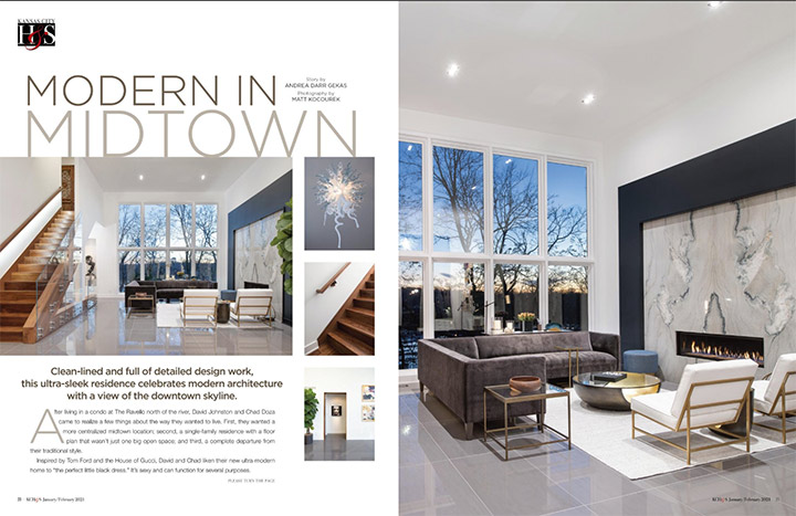 Kansas City Homes & Style January/February 2021 - Modern in Midtown